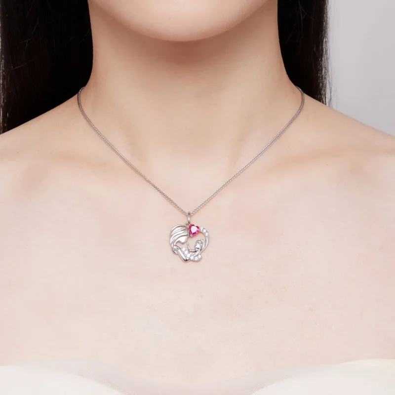 (bild till) Pandora-stil Mor-och-son-halsband - BSN323 - View 6