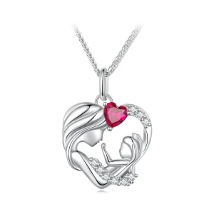 (bild till) Pandora-stil Mor-och-son-halsband - BSN323