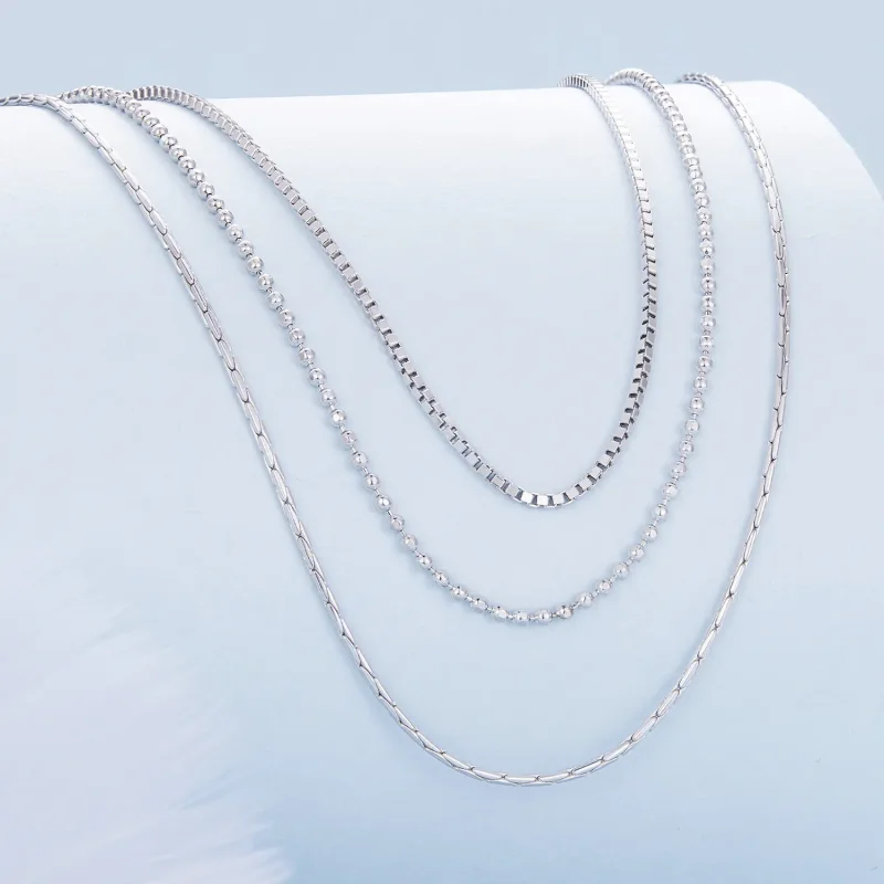 (bild till) Pandora Style Tredubbelt halsband - BSN333 - View 2