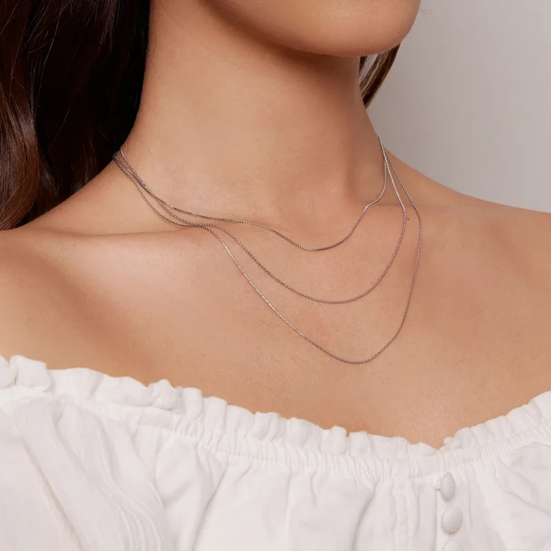 (bild till) Pandora Style Tredubbelt halsband - BSN333 - View 6
