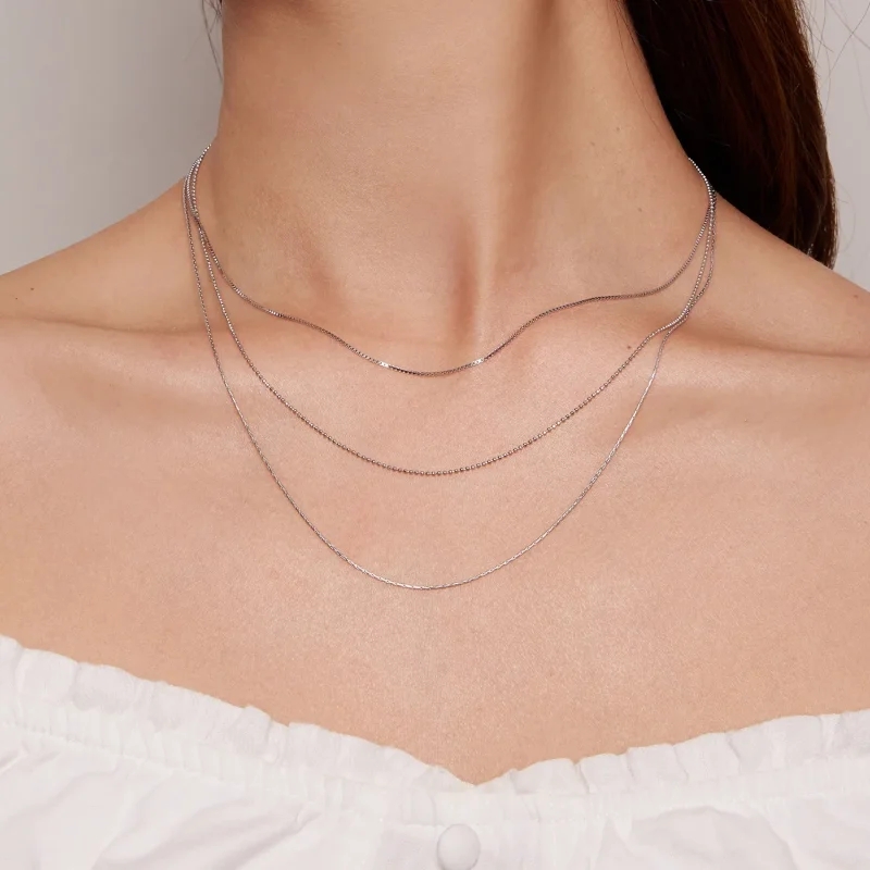 (bild till) Pandora Style Tredubbelt halsband - BSN333 - View 8