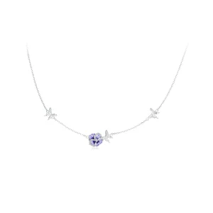 Pandora-stil Pansy Töjbar Halskedja - BSN336 (bild till) Pandora-stil Pansy Töjbar Halskedja - BSN336