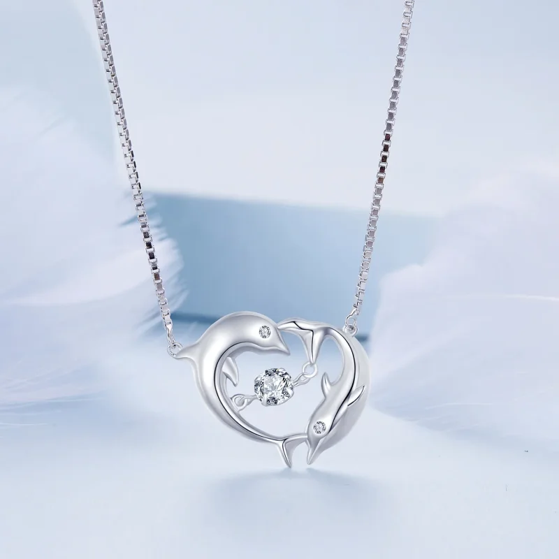 (bild till) Pandora-stil Delfin Smart Halsband - BSN340 - View 3