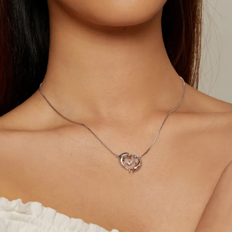 (bild till) Pandora-stil Delfin Smart Halsband - BSN340 - View 6