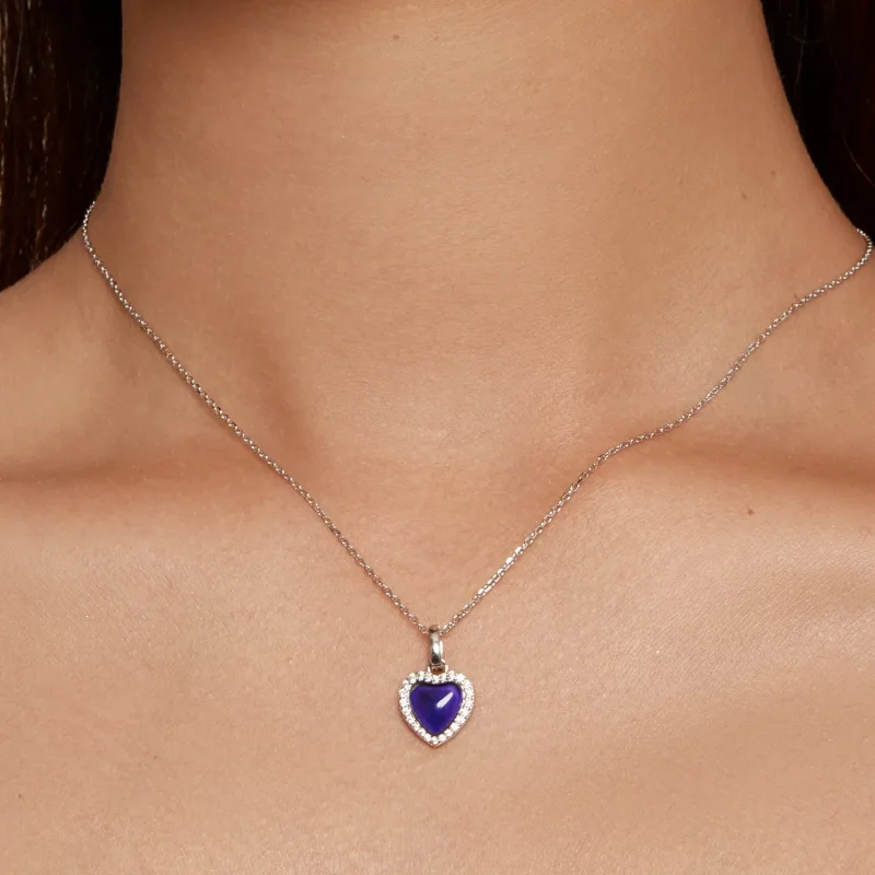 (bild till) Pandora-stil Känslohalsband i Hjärtform - BSN344 - View 7