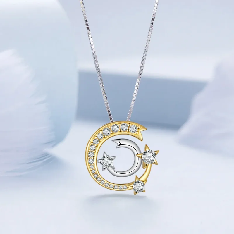 (bild till) Pandora-stil Meteorhalsband - BSN350 - View 3