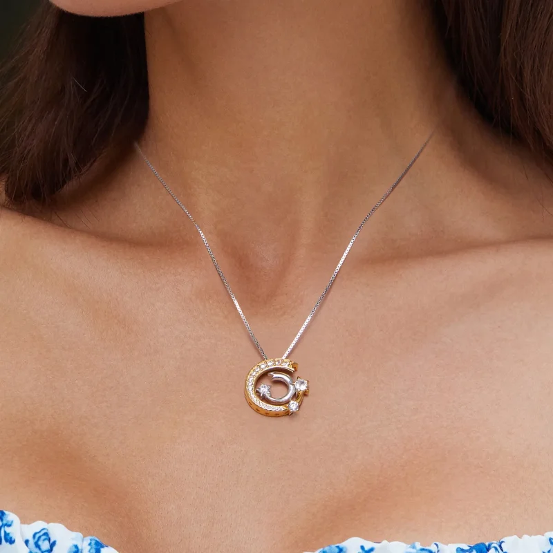 (bild till) Pandora-stil Meteorhalsband - BSN350 - View 5