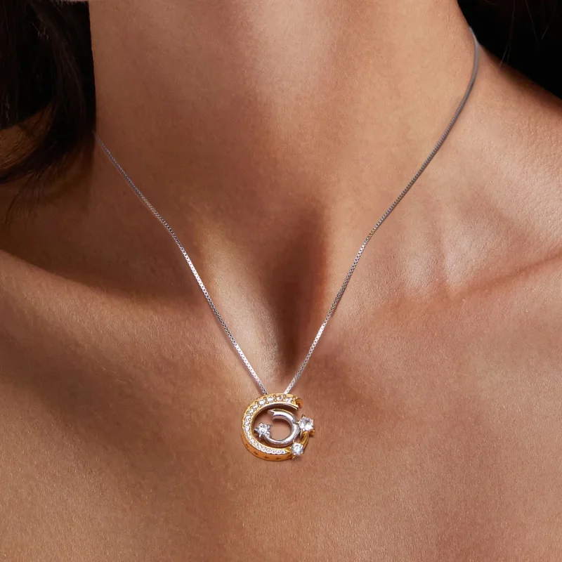 (bild till) Pandora-stil Meteorhalsband - BSN350 - View 6