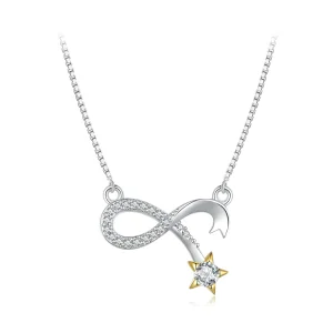 (bild till) Pandora-stil Oändlighetssymbol Halsband - BSN351