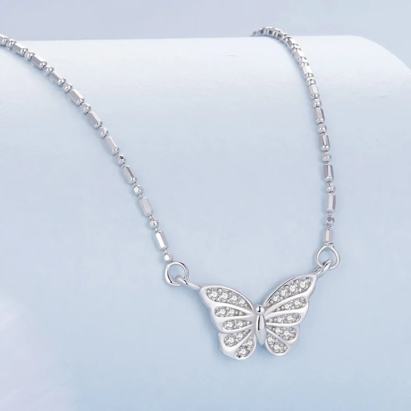 (bild till) Pandora Style Smart Butterfly-halsband - BSN352 - View 2