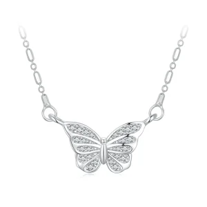 Pandora Style Smart Butterfly-halsband - BSN352 (bild till) Pandora Style Smart Butterfly-halsband - BSN352