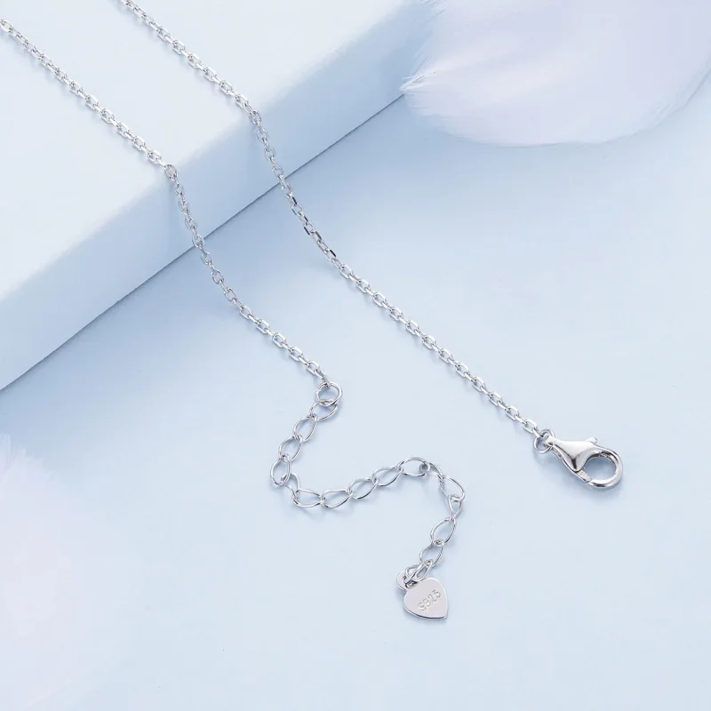 (bild till) Pandora-stil Månfjärils Halsband - BSN353 - View 4
