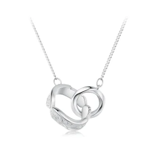 (bild till) Pandora Style Mobius Dubbel Ring Halsband - BSN362