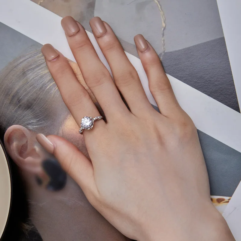 (bild till) Pandora-stil Romantisk Rosring - BSR387 - View 6