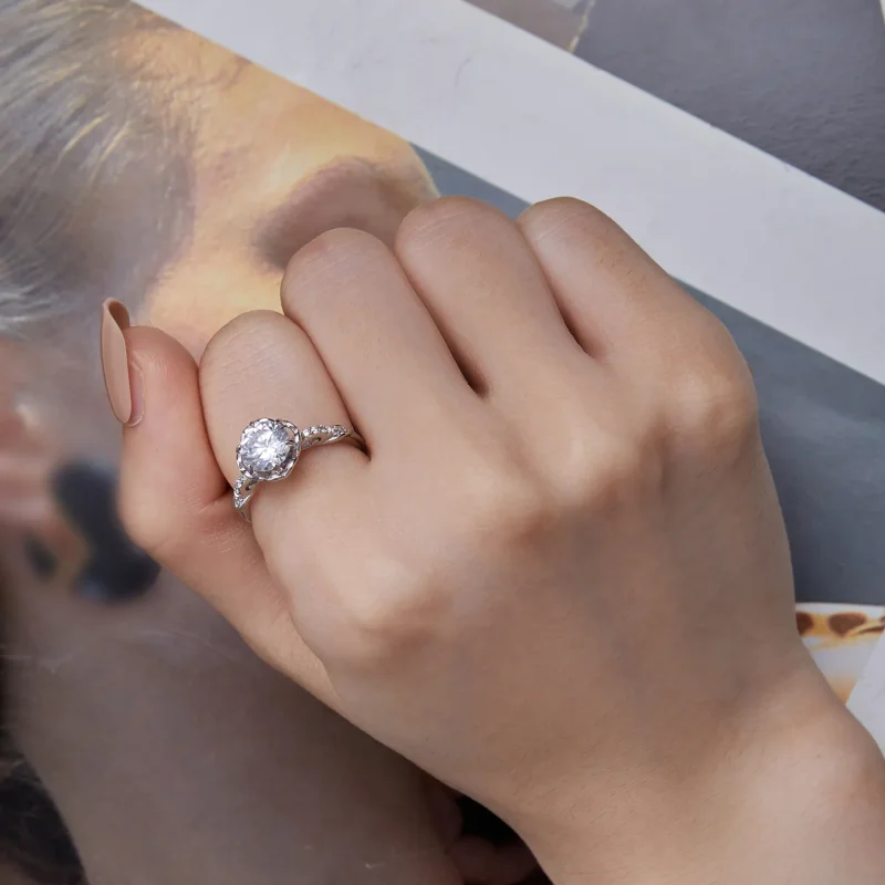 (bild till) Pandora-stil Romantisk Rosring - BSR387 - View 7