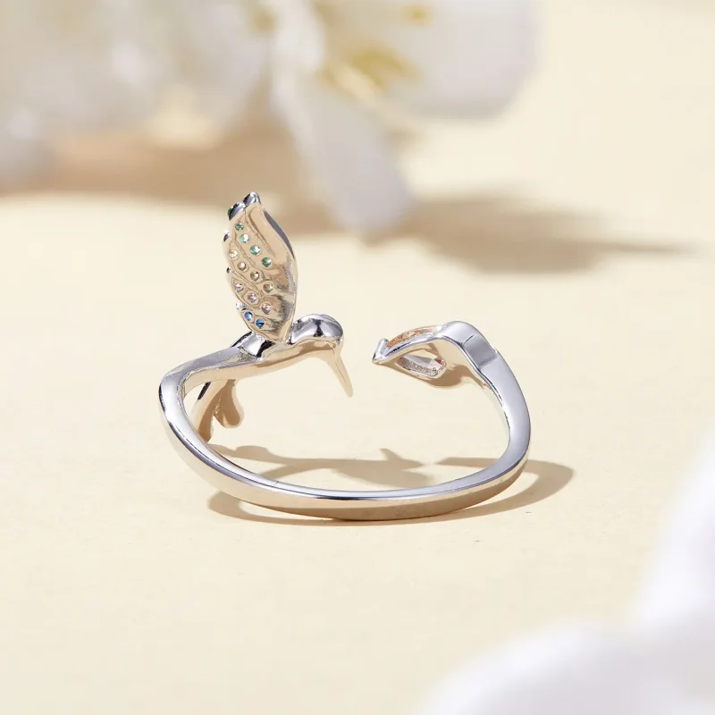 (bild till) Pandora Style-kolibri Öppen Ring - BSR391 - View 4