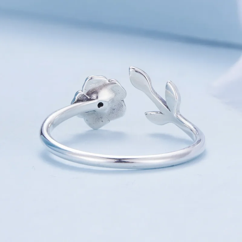 (bild till) Pandora-stil Blomma Öppen Ring - BSR394 - View 4