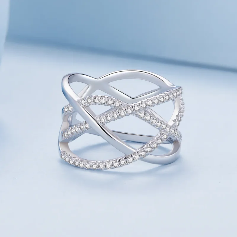 (bild till) Pandora-stil Enkel Samsara-ring - BSR396 - View 3