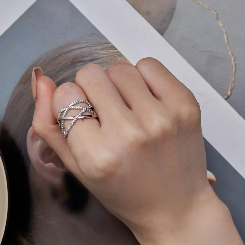 (bild till) Pandora-stil Enkel Samsara-ring - BSR396 - View 6