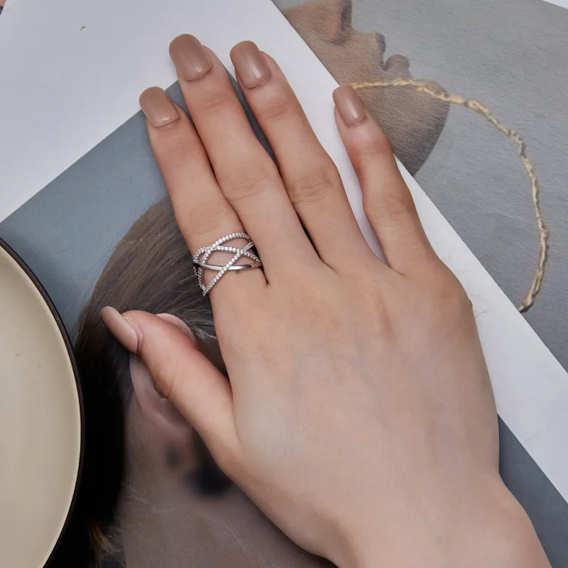 (bild till) Pandora-stil Enkel Samsara-ring - BSR396 - View 7
