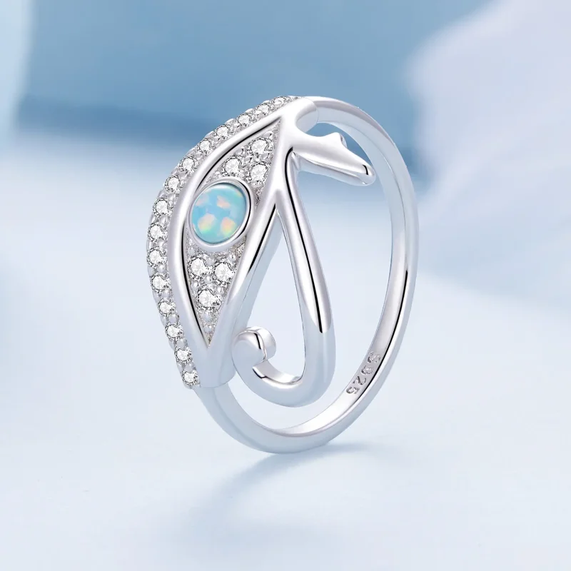 (bild till) Pandora-stil Zirkon Horusöga-ring - BSR403 - View 2