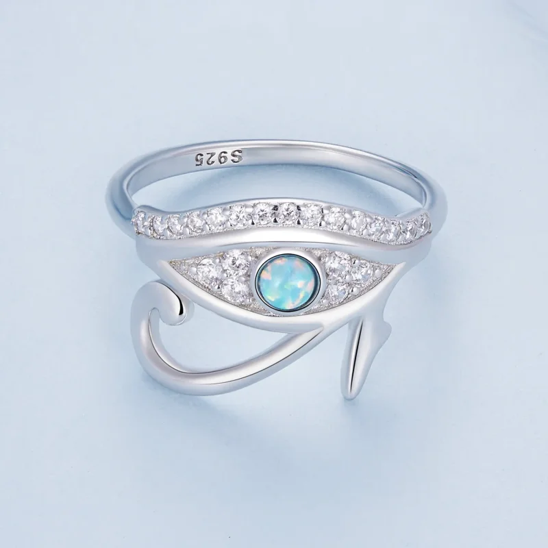 (bild till) Pandora-stil Zirkon Horusöga-ring - BSR403 - View 3