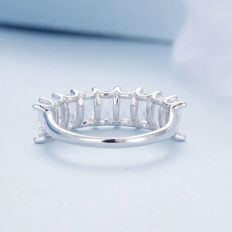 (bild till) Pandora-stil Glänsande Zirkon Ring - BSR409 - View 4