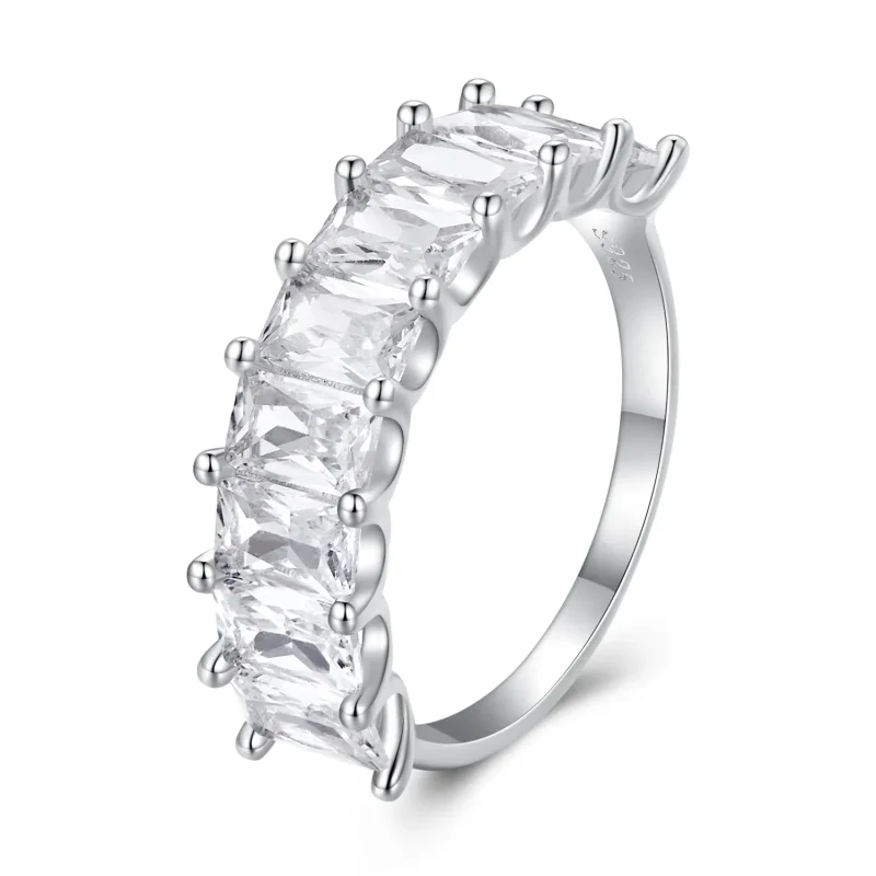 (bild till) Pandora-stil Glänsande Zirkon Ring - BSR409 - View 8