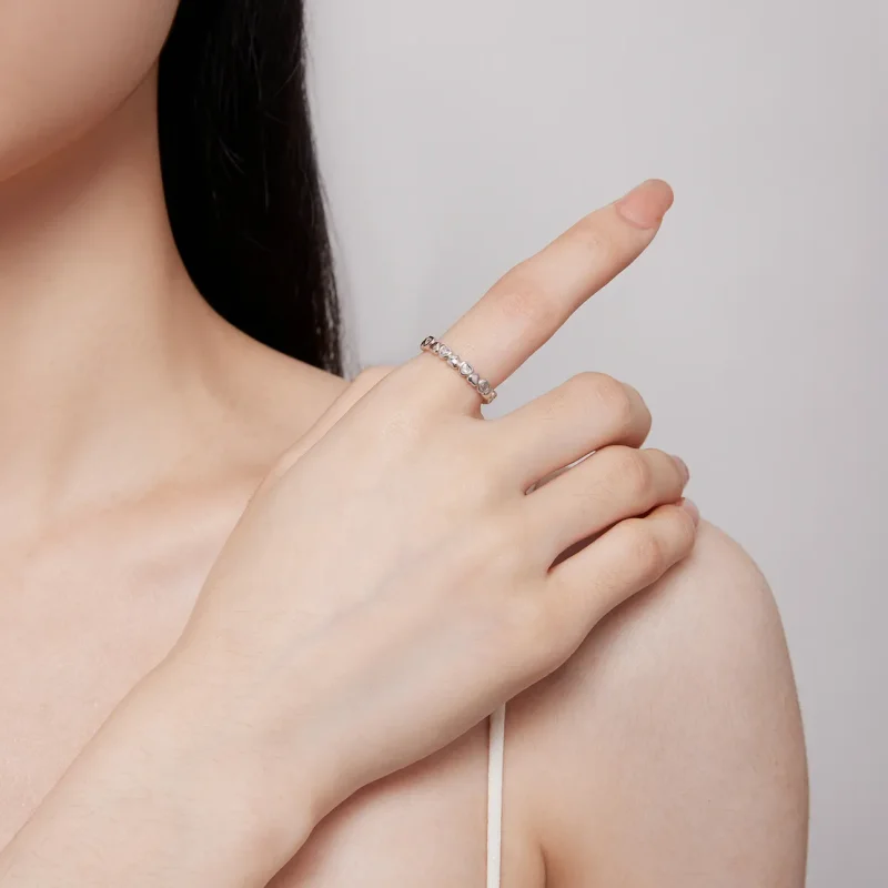 (bild till) Pandora Style Hjärtan Ring - BSR421 - View 5