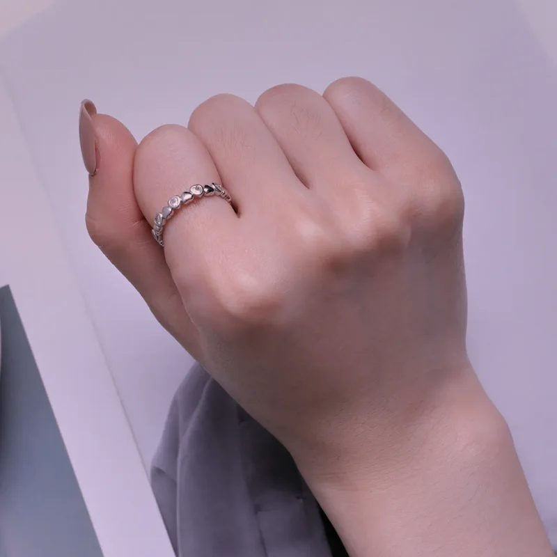 (bild till) Pandora Style Hjärtan Ring - BSR421 - View 6