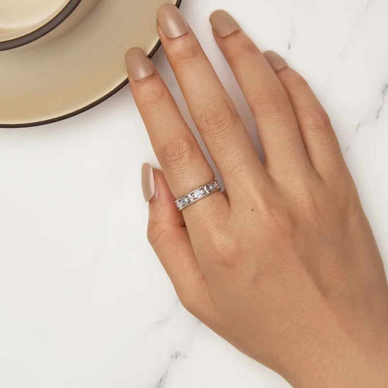 (bild till) Pandora-stil Devil Eye-ring - BSR456 - View 5