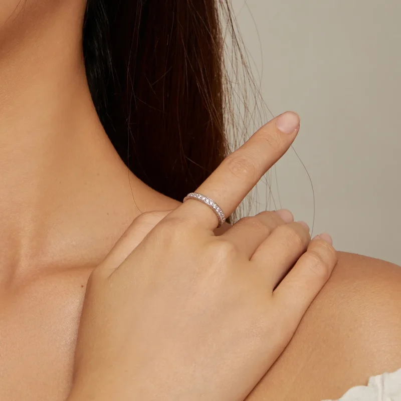 (bild till) Pandora-stil Skinande Ring - BSR462 - View 4
