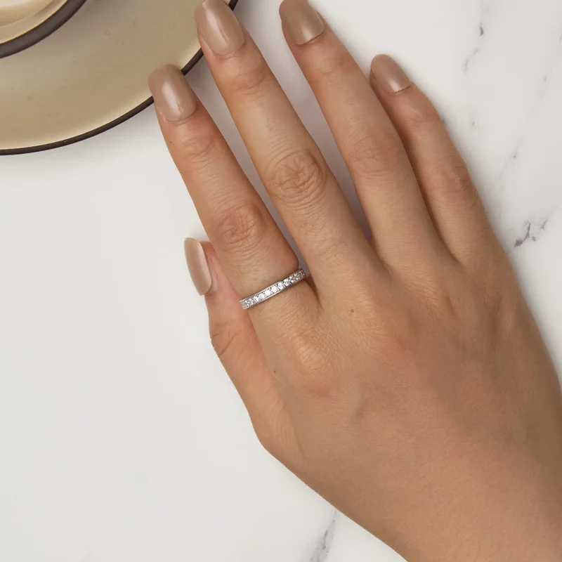 (bild till) Pandora-stil Skinande Ring - BSR462 - View 5