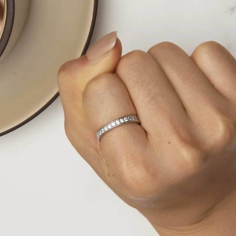 (bild till) Pandora-stil Skinande Ring - BSR462 - View 6