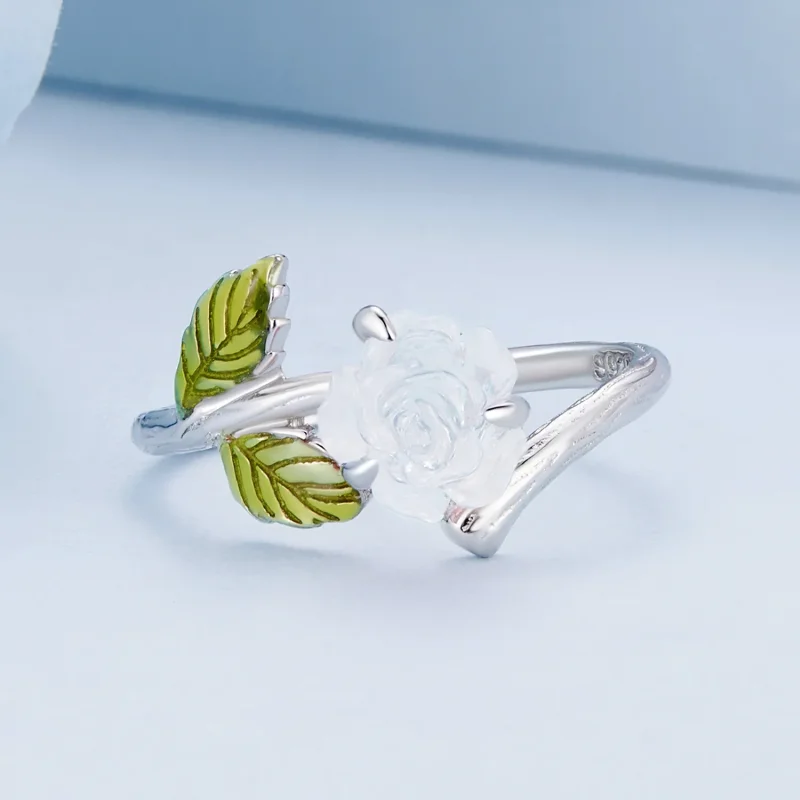 (bild till) Pandora-stil Crystal Rose Öppen Ring - BSR472-PKE - View 7