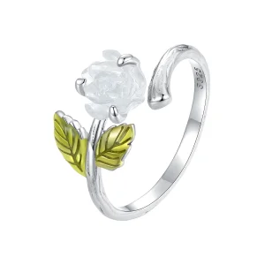 (bild till) Pandora-stil Crystal Rose Öppen Ring - BSR472-PKE