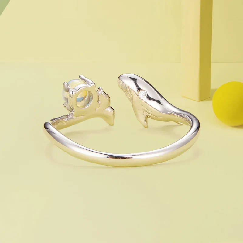 (bild till) Pandora-stil Val Öppen Ring - BSR473-E - View 4