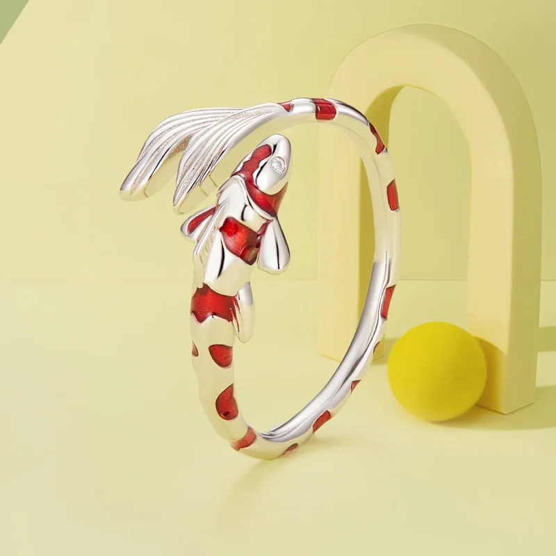 (bild till) Pandora Style Koi Öppen Ring - BSR474-E - View 2