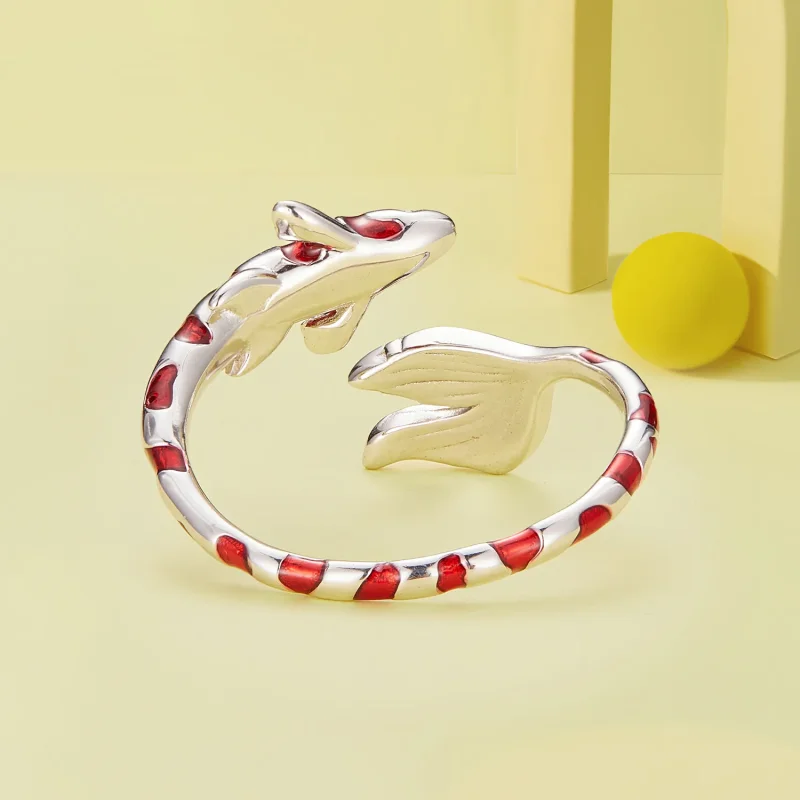 (bild till) Pandora Style Koi Öppen Ring - BSR474-E - View 4