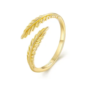 (bild till) Pandora Style Löv Öppen Ring - BSR485-E