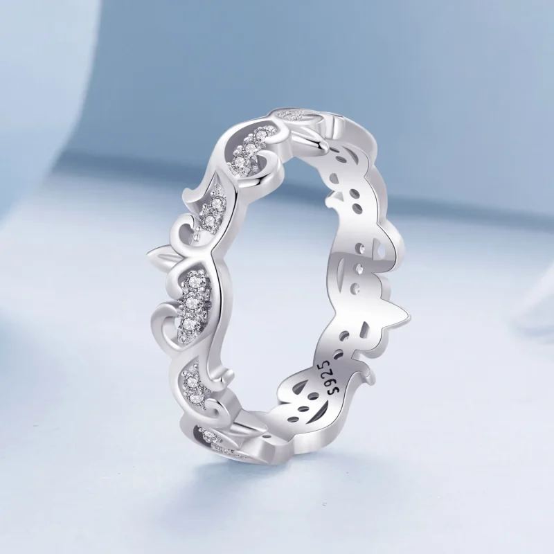 (bild till) Pandora Style Vine Ring - BSR489 - View 2