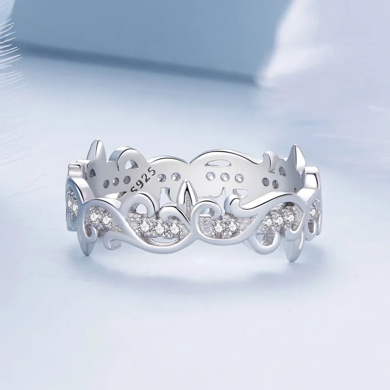 (bild till) Pandora Style Vine Ring - BSR489 - View 3