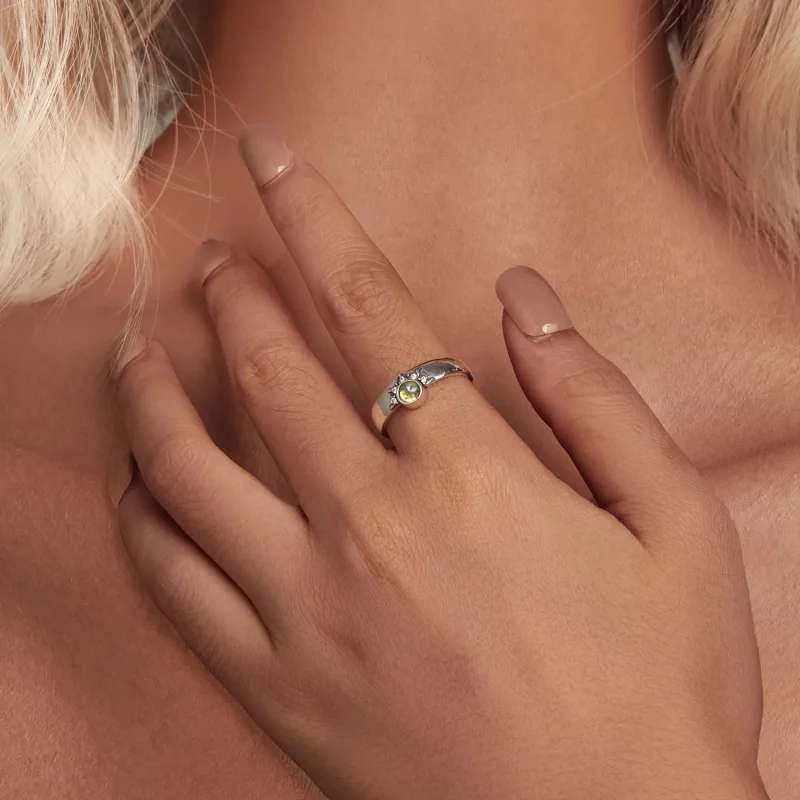 (bild till) Pandora-stil Sol, Måne och Stjärnor Par Öppet Ring - BSR491-E - View 4