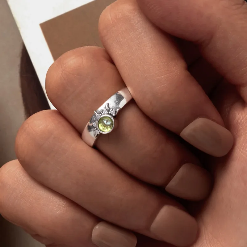 (bild till) Pandora-stil Sol, Måne och Stjärnor Par Öppet Ring - BSR491-E - View 6
