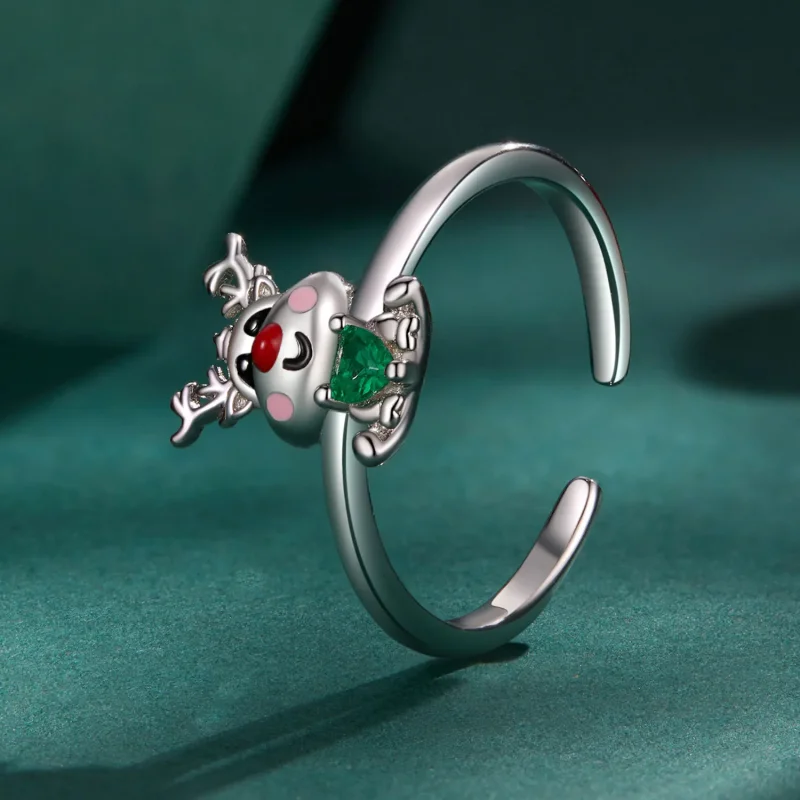 (bild till) Pandora-stil Julrensar Öppen Ring - BSR493-E - View 2
