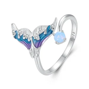 (bild till) Pandora-stil Dröm Sirena Öppen Ring - BSR494-E