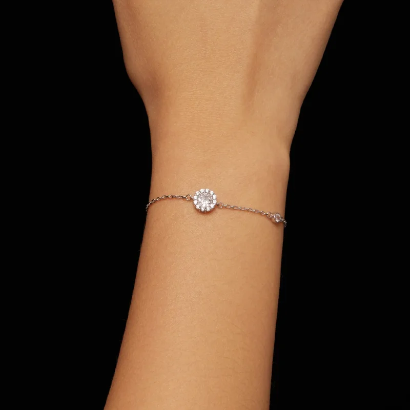 (bild till) Pandora Style Ett Karat Enkelt Armband (Ett Certifikat) - MSB007 - View 5