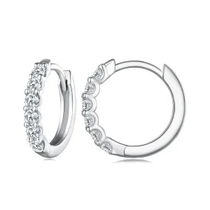 (bild till) Pandora-stil Moissanite-örhängen - MSE029