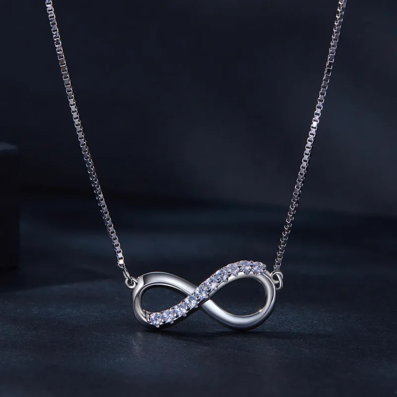 (bild till) Pandora Style Möbius Strip-halsband (Ett certifikat) - MSN018 - View 2
