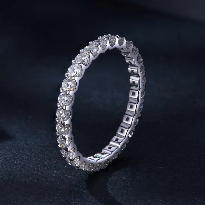 (bild till) Pandora-stil Moissanitring - MSR034 - View 2